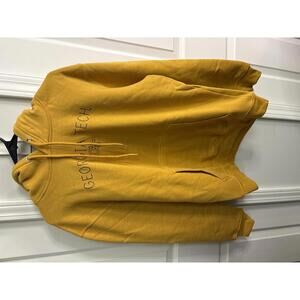 Georgia Tech Mustard Yellow Hoodie Sweatshirt Medium530
